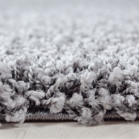 Kusový koberec Life Shaggy 1500 light grey kruh