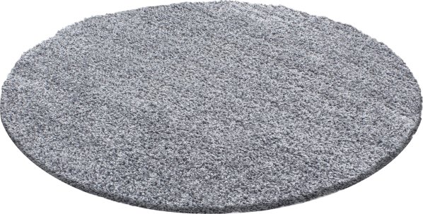Kusový koberec Life Shaggy 1500 light grey kruh