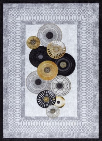Kusový koberec Miro 51130.807 Circles grey