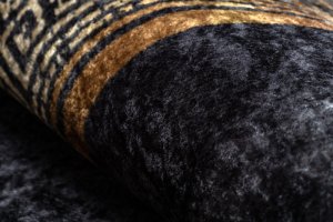 Kusový koberec Miro 51278.809 Marble black / gold