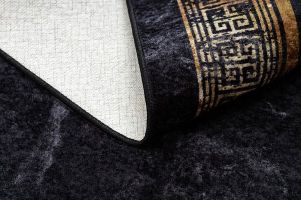 Kusový koberec Miro 51278.809 Marble black / gold