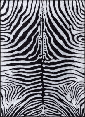 Kusový koberec Miro 51331.803 Zebra black / white
