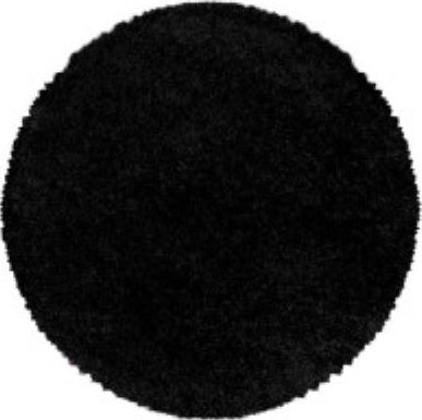Kusový koberec Sydney Shaggy 3000 black kruh