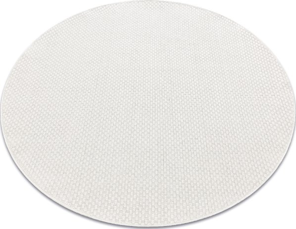 Kusový koberec Timo 6272 White kruh – na ven i na doma
