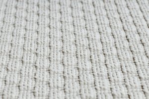 Kusový koberec Timo 6272 White kruh – na ven i na doma