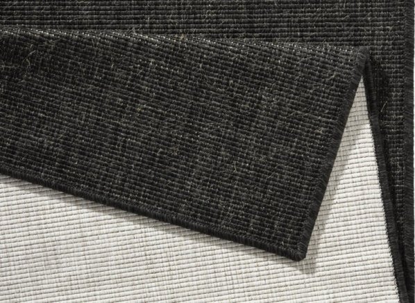 Kusový koberec Twin-Wendeteppiche 103096 schwarz creme
