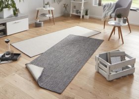 Kusový koberec Twin-Wendeteppiche 103097 grau creme
