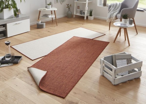 Kusový koberec Twin-Wendeteppiche 103098 terra creme