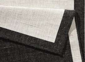 Kusový koberec Twin-Wendeteppiche 103105 creme schwarz