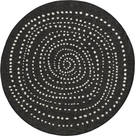 Kusový koberec Twin-Wendeteppiche 103109 schwarz creme