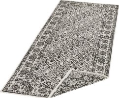 Kusový koberec Twin-Wendeteppiche 103113 schwarz creme
