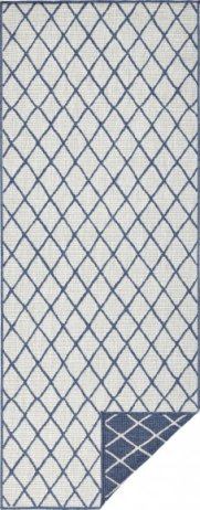Kusový koberec Twin-Wendeteppiche 103119 blau creme