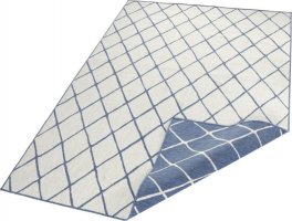 Kusový koberec Twin-Wendeteppiche 103119 blau creme