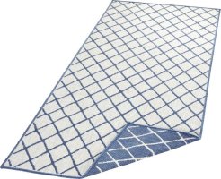 Kusový koberec Twin-Wendeteppiche 103119 blau creme