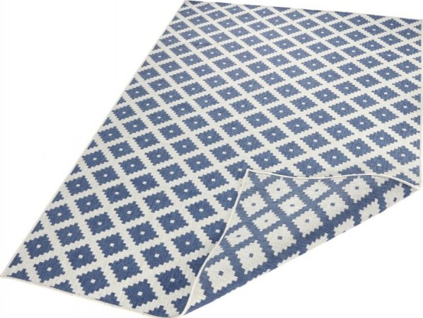Kusový koberec Twin-Wendeteppiche 103128 blau creme