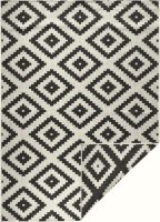 Kusový koberec Twin-Wendeteppiche 103129 schwarz creme