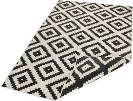 Kusový koberec Twin-Wendeteppiche 103129 schwarz creme