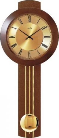 Kyvadlové nástěnné hodiny 5132/1 AMS řízené rádiovým signálem 60cm