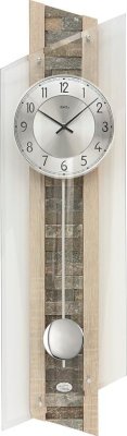 Kyvadlové nástěnné hodiny 5224 AMS řízené rádiovým signálem 85cm