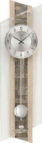Kyvadlové nástěnné hodiny 5224 AMS řízené rádiovým signálem 85cm