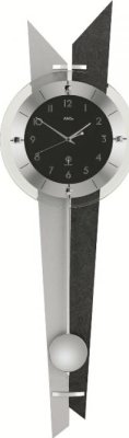 Kyvadlové nástěnné hodiny 5253 AMS řízené rádiovým signálem 78cm