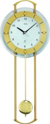 Kyvadlové nástěnné hodiny 5255 AMS řízené rádiovým signálem 60cm