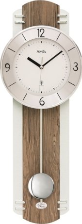 Kyvadlové nástěnné hodiny 5292 AMS řízené rádiovým signálem 60cm