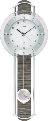 Kyvadlové nástěnné hodiny 5304 AMS řízené rádiovým signálem 60cm