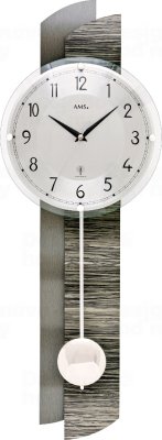 Kyvadlové nástěnné hodiny 5323 AMS řízené rádiovým signálem 65cm