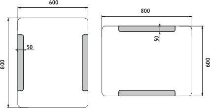 LED zrcadlo ZP18002 60x80 cm