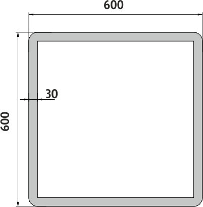 LED zrcadlo ZP19066 60x60 cm