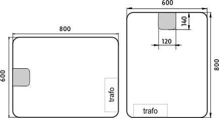 LED zrcadlo ZP20002 60x80 cm
