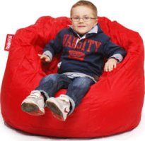 Červený sedací vak BeanBag Lumin Chair