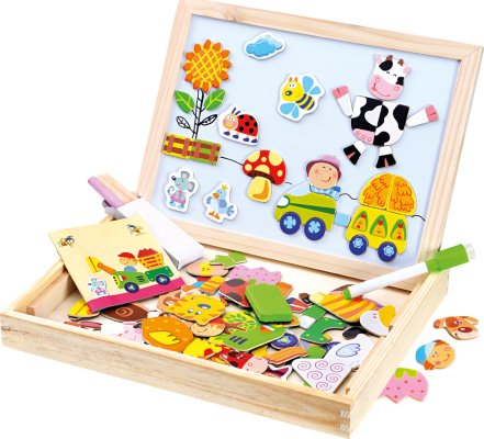 Magnetické puzzle Farma, 102 dílků