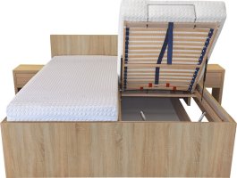 Moderní postel s plným čelem Tropea