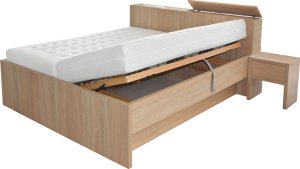 Designová postel Tropea s úložným boxem u hlavy