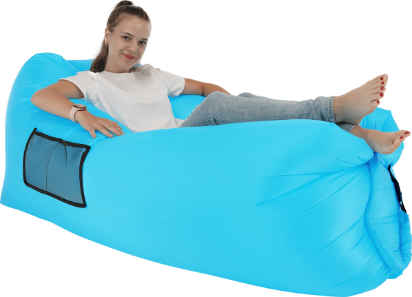 Nafukovací sedací vak Lazy bag blue