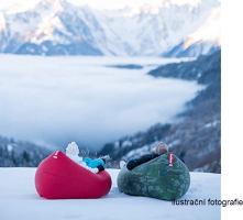 Nafukovací sedací vak Lazy bag blue