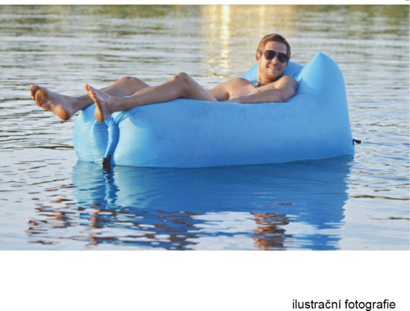 Nafukovací sedací vak Lazy bag blue