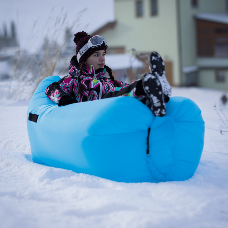 Nafukovací sedací vak Lazy bag blue