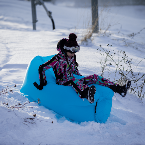 Nafukovací sedací vak Lazy bag blue