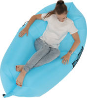Nafukovací sedací vak Lazy bag blue