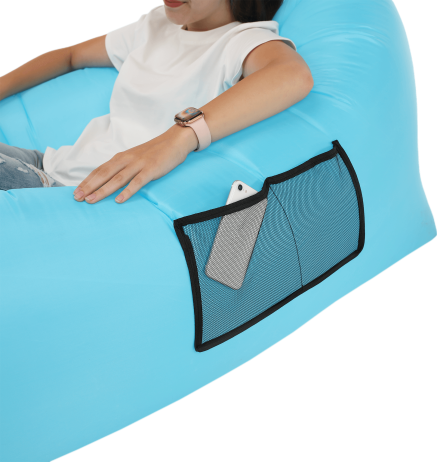 Nafukovací sedací vak Lazy bag blue