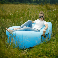 Nafukovací sedací vak Lazy bag blue