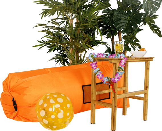 Nafukovací sedací vak Lazy bag orange