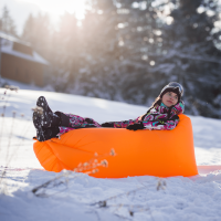 Nafukovací sedací vak Lazy bag orange