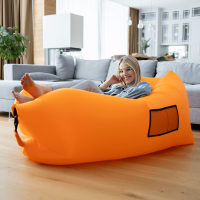 Nafukovací sedací vak Lazy bag orange