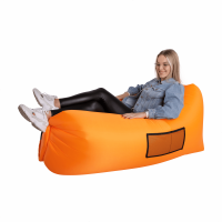 Nafukovací sedací vak Lazy bag orange