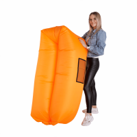 Nafukovací sedací vak Lazy bag orange