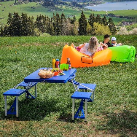 Nafukovací sedací vak Lazy bag green